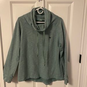 The Black Dog teal sweatshirt